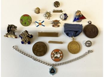 Lot Of Smalls, Pins And Medals