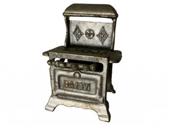 Miniature Antique Cast Iron Daisy Stove Sales Sample?