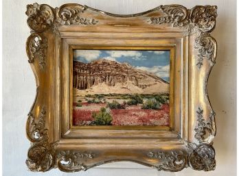 Vintage Southwestern Landscape Oil Painting By Dan Hamilton