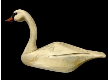 Alan Monroe Vintage Hand Painted Swan Decoy
