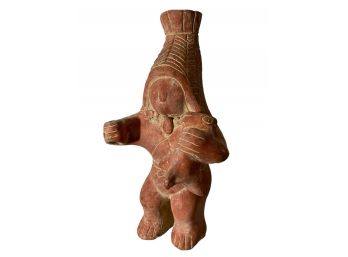 Vintage Or Antique Reproduction Of Ancient Aztec Vessel