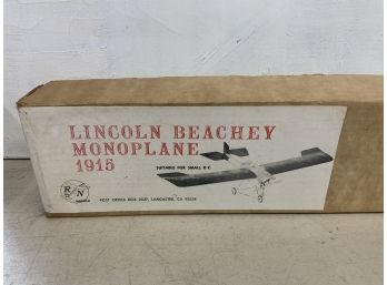 Lincoln Beachey Monoplane 1915 Vintage Model Kit