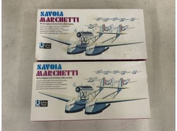 Two Savoia Marcheti Model Airplanes Authentic Models