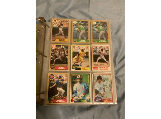 Baseball Card Lot Including Bonds And McGwire Rookies