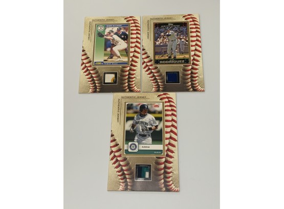 ARod, Ichiro And McGwire Jersey Pieces With Cards