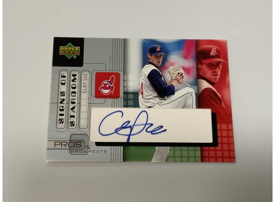 Cliff Lee 2005 Pros And Prospects Signs Of Stardom Autographed Card
