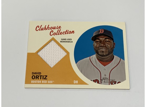 David Ortiz 2012 Topps Heritage Clubhouse Collection Jersey Card