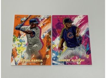 2020 Inception Robel Garcia 30/50 And Adbert Alzolay 12/99 Rookie Cards