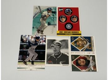 Ichiro Lot Including 2001 Vintage Rookie And 2001 Upper Deck Checklist Rookie Cards
