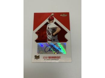 Adam Wainwright 2006 Topps Finest Rookie Autographed Card