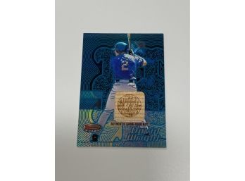 David Wright 2002 Bowmans Best Game Used Bat Rookie Card