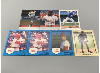 Minor League Cards Of Glaus, Delgado, Young, Finley, Wetteland And Sele