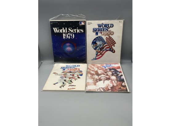 World Series Programs From 1978, 1980, 1983 And 1984