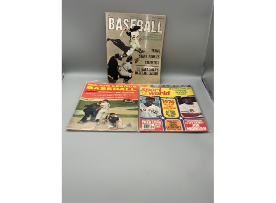 Vintage 1960s And 1970s Baseball Magazines