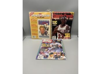 Sports Cards Magaizines With Jordan, Gretzky And Canseco On The Covers