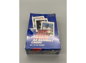 1991 Line Drive AA Baseball Sealed Wax Box