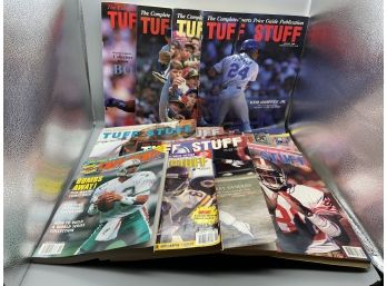 Collection Of Tuff Stuff Card Pricing Magazines Most Still With Inserts