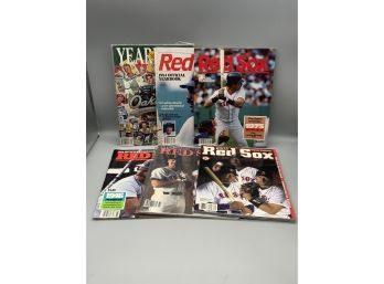 Boston Red Sox Yearbooks 1983-85, 1986, 1988 And 2002