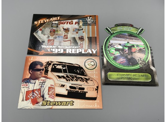 NASCAR Tony Stewart And Interstate Batteries Pit Cards