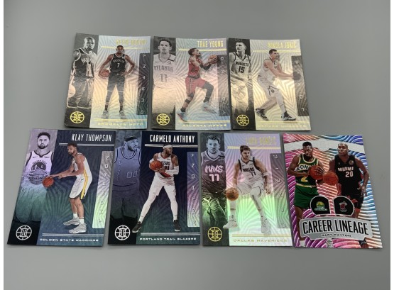 2019-20 Illusions Lot Doncic, Durant, Young, Jokic, Thompson, Anthony And A Payton Insert Card