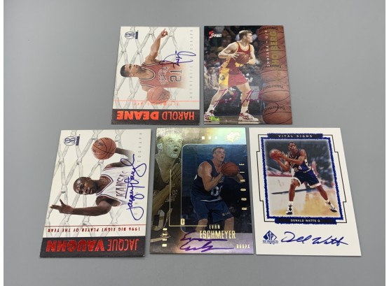 Autographed Rookie Basketball Card Lot