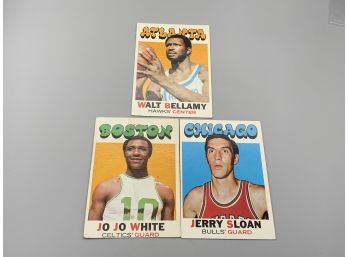 1971-72 Topps Jo Jo White, Walt Bellamy And Jerry Sloan