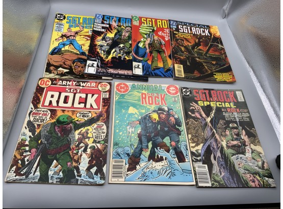 SGT. Rock Lot Mixed From Years 1974-1994 DC Comics Comic Books