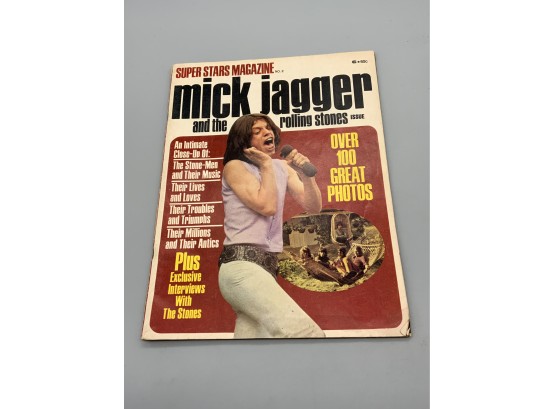 Vintage 1970 Super Stars Magazine #2 Mick Jagger And The Rolling Stones