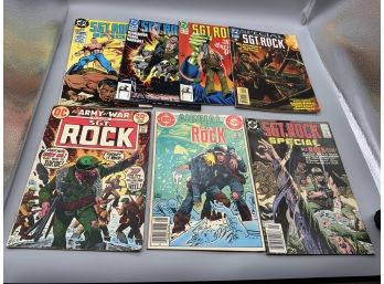 SGT. Rock Lot Mixed From Years 1974-1994 DC Comics Comic Books