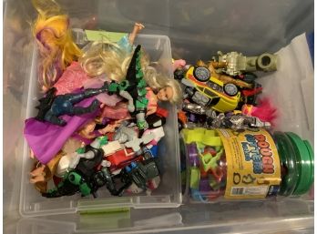 Large Mixed Lot Of Toys, Dolls, Cars Etc.