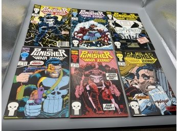 The Punisher War Zone 7-12 Marvel Comics Comic Books