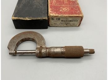 Vintage Starrett Micrometer Caliper No 230