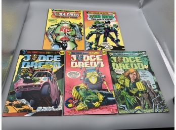 Judge Dredd 26-28 And The Early Years Mega-series 1-2 Eagle Comics Comic Books
