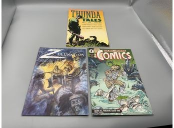 Thunda Tales #1, Zulnation Part 3 And A Dark Horse James Bond/alien Vs Predator Comic Books