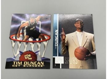 Tim Duncan Upper Deck And Press Pass Net Burners Rookie Cards