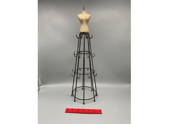 Mannequin Bust Jewelry Holder Display