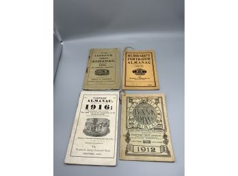 Vintage Early 1900s Almanacs