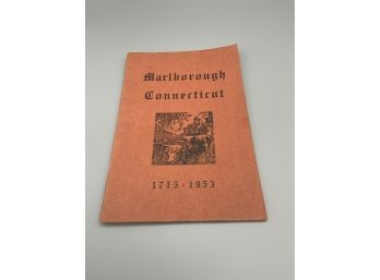 Vintage 1953 Marlborough CT Book
