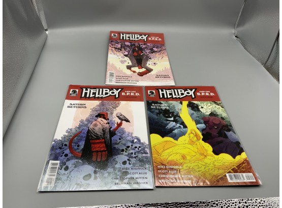 Hellboy And The B. P. R. D. Saturn Returns 1-3 Dark Horse Comics Lot 1