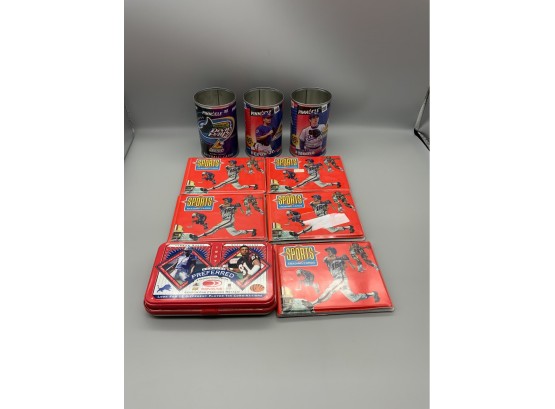 Sports Card Trader Albums, 1998 Cans And 1997 Container