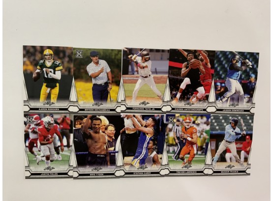 2021 Leaf Multi Sport 10 Card Set With Trevor Lawrence And Justin Fields Rookie Cards