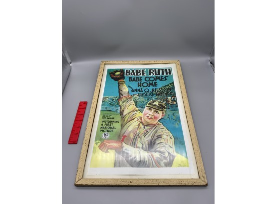 Babe Ruth Framed Print Babe Comes Home
