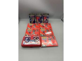 Sports Card Trader Albums, 1998 Cans And 1997 Container