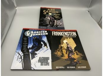 Abe Sapien, Frankenstein Underground And Lobster Johnson Graphic Novels Dark Horse Books