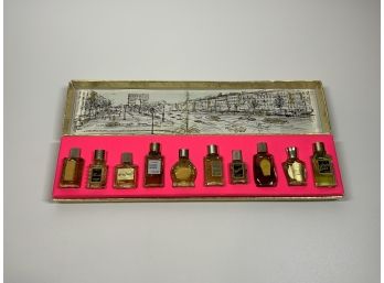 Vintage Parfums De France Set Mini Perfume Bottles