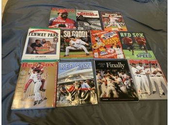 Red Sox Yearbooks And Magazines