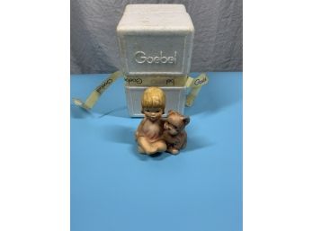 Beach Babies Girl With Dog Goebel Figurine