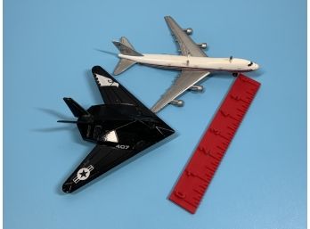 Tootsietoy Stealth Fighter And Ertl Airplane