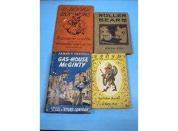 Vintage Books Roller Bears, Book Of Bow-Wows, Punch And Gas-House McGinty