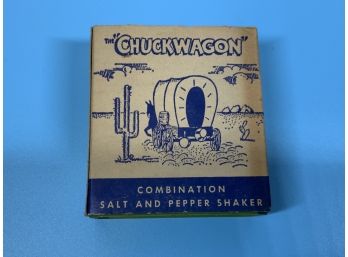 Vintage The Chuckwagon Salt And Pepper Shakers